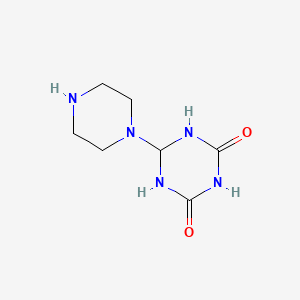 1,3,5-Triazine-2,4(1H,3H)-dione, 6-(1-piperazinyl)-