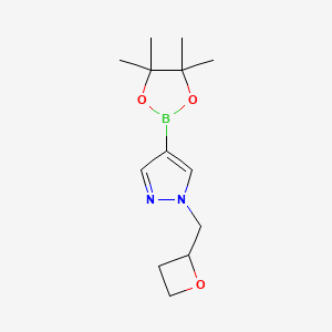 1-[(oxetan-2-yl)methyl]-4-(tetramethyl-1,3,2-dioxaborolan-2-yl)-1H-pyrazole