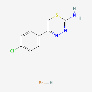 5-(4-chlorophenyl)-6H-1,3,4-thiadiazin-2-amine hydrobromide