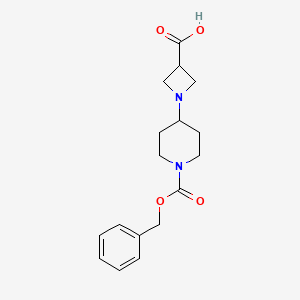 1-(1-((Benzyloxy)carbonyl)piperidin-4-yl)azetidine-3-carboxylic acid