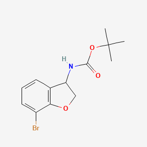 tert-butyl N-(7-bromo-2,3-dihydro-1-benzofuran-3-yl)carbamate