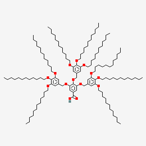 molecular formula C136H240O14 B12334087 Benzoic acid, 3,4,5-tris[[3,4,5-tris(dodecyloxy)phenyl]methoxy]- CAS No. 186031-59-4