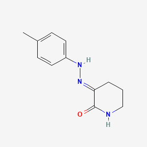 (3E)-3-[(4-methylphenyl)hydrazinylidene]piperidin-2-one