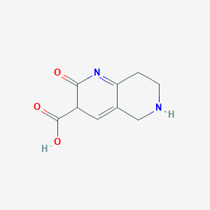 molecular formula C9H10N2O3 B12334155 2-Oxo-1,2,5,6,7,8-hexahydro-1,6-naphthyridine-3-carboxylic acid 