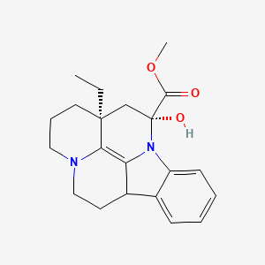 methyl (15S,17R)-15-ethyl-17-hydroxy-1,11-diazapentacyclo[9.6.2.02,7.08,18.015,19]nonadeca-2,4,6,18-tetraene-17-carboxylate