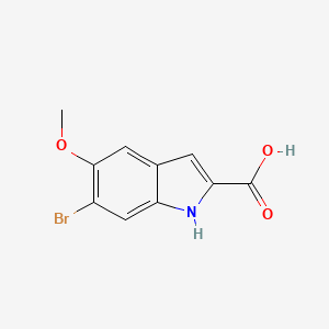 molecular formula C10H8BrNO3 B12334253 6-bromo-5-methoxy-1H-indole-2-carboxylic acid CAS No. 128593-41-9