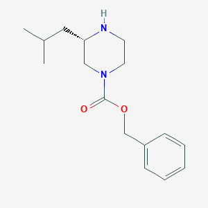 benzyl (3S)-3-(2-methylpropyl)piperazine-1-carboxylate