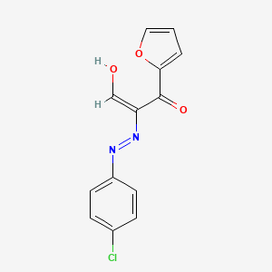 (2E)-2-[2-(4-chlorophenyl)hydrazin-1-ylidene]-3-(furan-2-yl)-3-oxopropanal