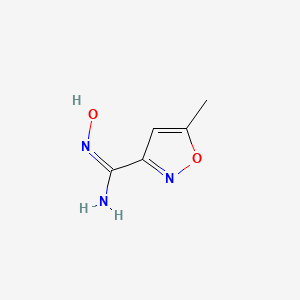 molecular formula C5H7N3O2 B12334280 (E)-N'-hydroxy-5-methyl-1,2-oxazole-3-carboximidamide 