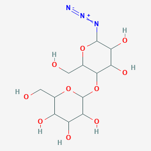 molecular formula C12H21N3O10 B12334287 1-Azido-1-deoxy-beta-D-lactopyranoside 