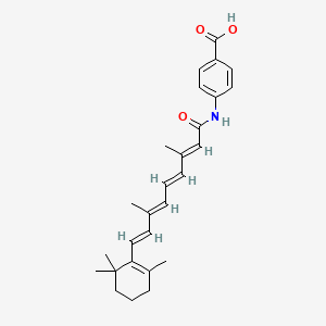molecular formula C27H33NO3 B1233432 N-(4-Carboxyphenyl)retinamide CAS No. 74193-17-2