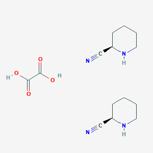 (2R)-piperidine-2-carbonitrile hemioxalate