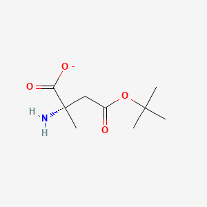 (2S)-2-amino-2-methyl-4-[(2-methylpropan-2-yl)oxy]-4-oxobutanoate