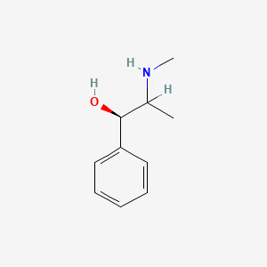 molecular formula C10H15NO B1233438 (1R)-2-(methylamino)-1-phenyl-1-propanol 