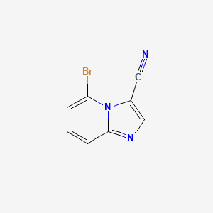 molecular formula C8H4BrN3 B12334387 5-Bromoimidazo[1,2-a]pyridine-3-carbonitrile 