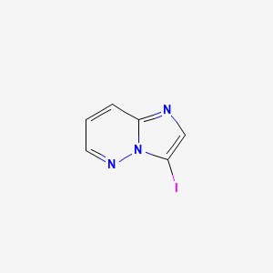 molecular formula C6H4IN3 B12334388 3-Iodoimidazo[1,2-b]pyridazine CAS No. 1233690-88-4