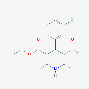 4-(3-Chlorophenyl)-5-ethoxycarbonyl-2,6-dimethyl-1,4-dihydropyridine-3-carboxylate