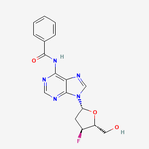 N-[9-[(2R,4S,5R)-4-fluoro-5-(hydroxymethyl)oxolan-2-yl]purin-6-yl]benzamide