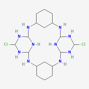 5,17-Dichloro-2,4,6,8,14,16,18,20,26,28-decazapentacyclo[19.3.1.13,7.19,13.115,19]octacosane