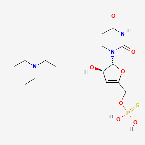 molecular formula C15H26N3O7PS B1233445 Triethylammonium uridine-3',5'-cyclic phosphorothioate CAS No. 111321-64-3