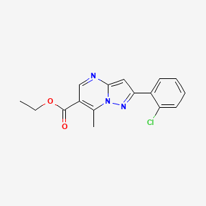 Ethyl 2-(2-chlorophenyl)-7-methylpyrazolo[1,5-a]pyrimidine-6-carboxylate