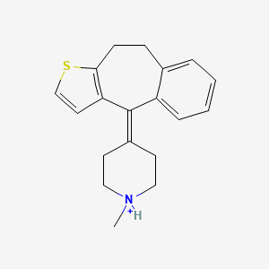 molecular formula C19H22NS+ B1233448 匹佐替芬(1+) 