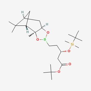 (3S)-tert-butyl3-(tert-butyldimethylsilyloxy)-5-[(2S,6R)-2,9,9-trimethyl-3,5-dioxa-4-boratricyclo[6.1.1.02,6]decan-4-yl]pentanoate