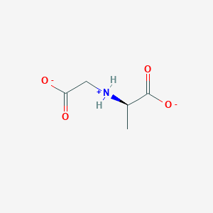 molecular formula C5H8NO4- B1233450 N-(羧甲基)-D-丙氨酸 