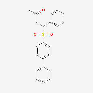 4-([1,1'-Biphenyl]-4-ylsulfonyl)-4-phenylbutan-2-one