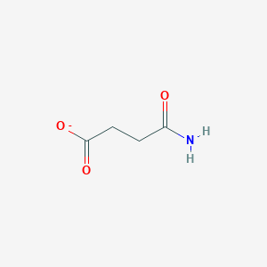 molecular formula C4H6NO3- B1233452 Succinamate 