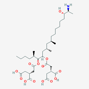 (2R)-2-[2-[(5R,6R,9S,11R,18S,19S)-19-amino-6-[(3R)-3,4-dicarboxybutanoyl]oxy-18-hydroxy-5,9,11-trimethylicosan-7-yl]oxy-2-oxoethyl]butanedioic acid