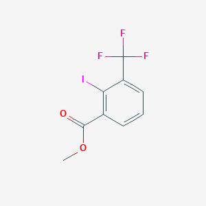 molecular formula C9H6F3IO2 B12334540 Methyl 2-iodo-3-(trifluoromethyl)benzoate CAS No. 1261827-54-6