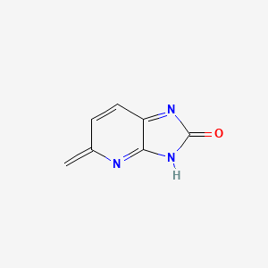 molecular formula C7H5N3O B12334548 5-methylidene-3H-imidazo[4,5-b]pyridin-2-one 