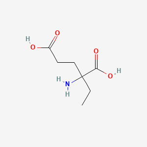 molecular formula C7H13NO4 B1233455 2-Amino-2-ethylpentanedioic acid 