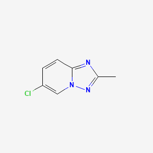 molecular formula C7H6ClN3 B12334566 6-Chloro-2-methyl-[1,2,4]triazolo[1,5-a]pyridine 