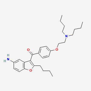 Methanone, (5-amino-2-butyl-3-benzofuranyl)[4-[2-(dibutylamino)ethoxy]phenyl]-