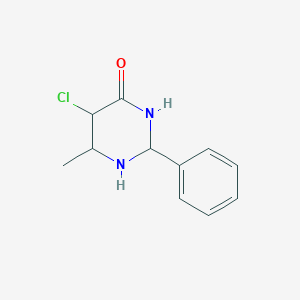 molecular formula C11H13ClN2O B12334628 4(3H)-Pyrimidinone, 5-chloro-6-methyl-2-phenyl- 