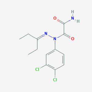 N'-(3,4-dichlorophenyl)-N'-(pentan-3-ylideneamino)oxamide