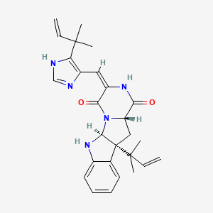 molecular formula C27H31N5O2 B1233467 罗克福蒂霉素 E CAS No. 871982-52-4