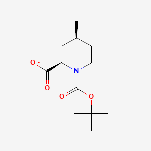 (2R,4S)-4-methyl-1-[(2-methylpropan-2-yl)oxycarbonyl]piperidine-2-carboxylate