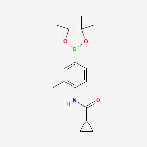 N-[2-methyl-4-(4,4,5,5-tetramethyl-1,3,2-dioxaborolan-2-yl)phenyl]cyclopropanecarboxamide