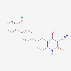 4-hydroxy-6-[4-(2-hydroxyphenyl)phenyl]-2-oxo-1H-quinoline-3-carbonitrile