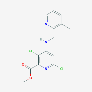 Methyl 3,6-dichloro-4-(((3-methylpyridin-2-yl)methyl)amino)picolinate