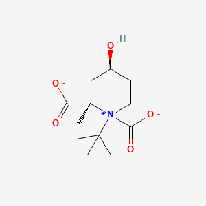 molecular formula C12H20NO5- B12334711 (2R,4S)-1-tert-butyl-4-hydroxy-2-methylpiperidin-1-ium-1,2-dicarboxylate 