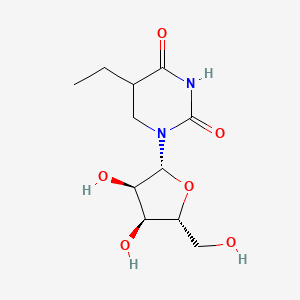 1-[(2R,3R,4S,5R)-3,4-dihydroxy-5-(hydroxymethyl)oxolan-2-yl]-5-ethyl-1,3-diazinane-2,4-dione