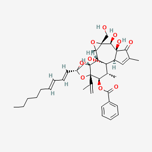 molecular formula C37H44O10 B1233473 Yuanhuacine 
