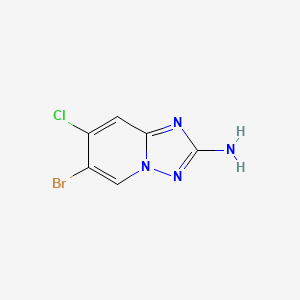 6-Bromo-7-chloro-[1,2,4]triazolo[1,5-A]pyridin-2-amine