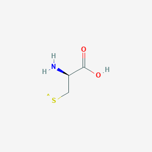 molecular formula C3H6NO2S B1233477 D-半胱氨酸-S-基 