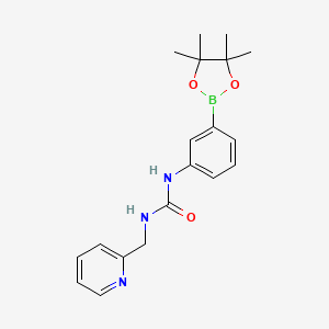 1-(Pyridin-2-ylmethyl)-3-(3-(4,4,5,5-tetramethyl-1,3,2-dioxaborolan-2-yl)phenyl)urea