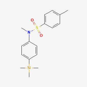 N,4-Dimethyl-N-[4-(trimethylsilyl)phenyl]benzenesulfonamide